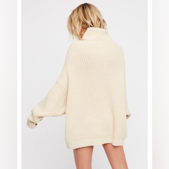 𝓯𝓹 Free People ~ Swim Too Deep Turtleneck Sweater in Heart Eyes - Picture 3 of 16